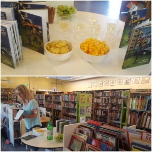 Böckerna om Eddie firades med bubbel och snacks på Lindängenbiblioteket!